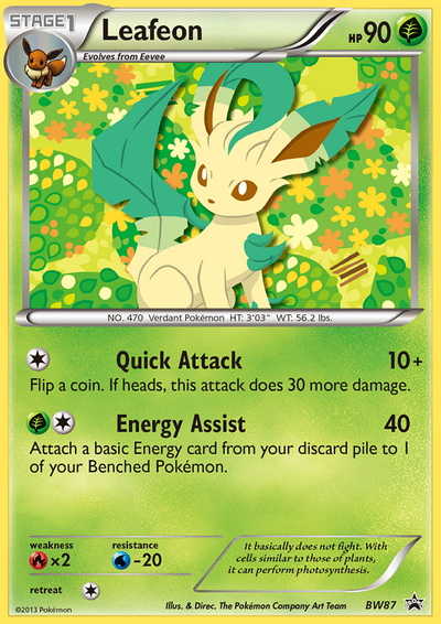 Leafeon (BW87) [Black and White Promos]