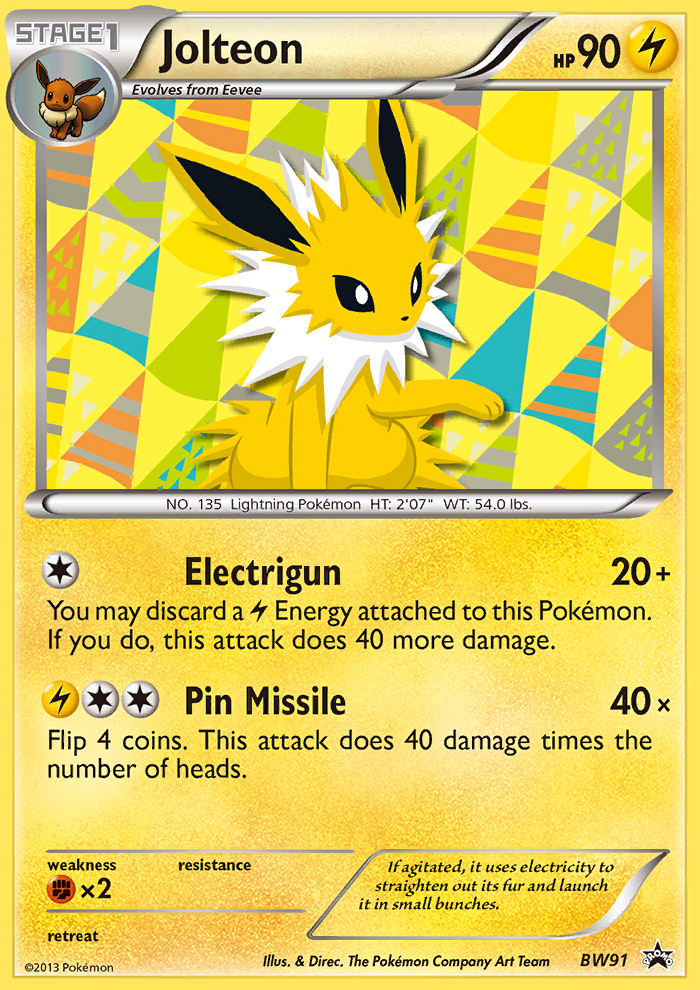 Jolteon (BW91) [Black and White Promos] - Deck Out Gaming