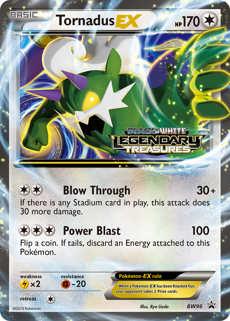 Tornadus EX (Prerelease) (BW96) [Black and White Promos]