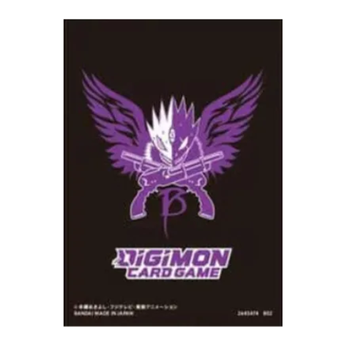 Digimon Card Game Official Sleeves - Beelzemon Logo - 60 Count - Deck Out Gaming