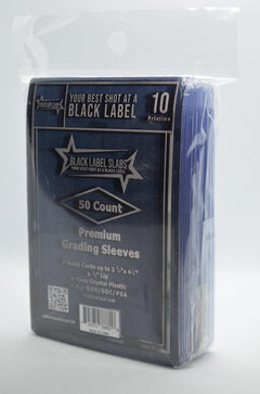 Black Label Slabs Premium Grading Sleeves - 50 Count - Deck Out Gaming