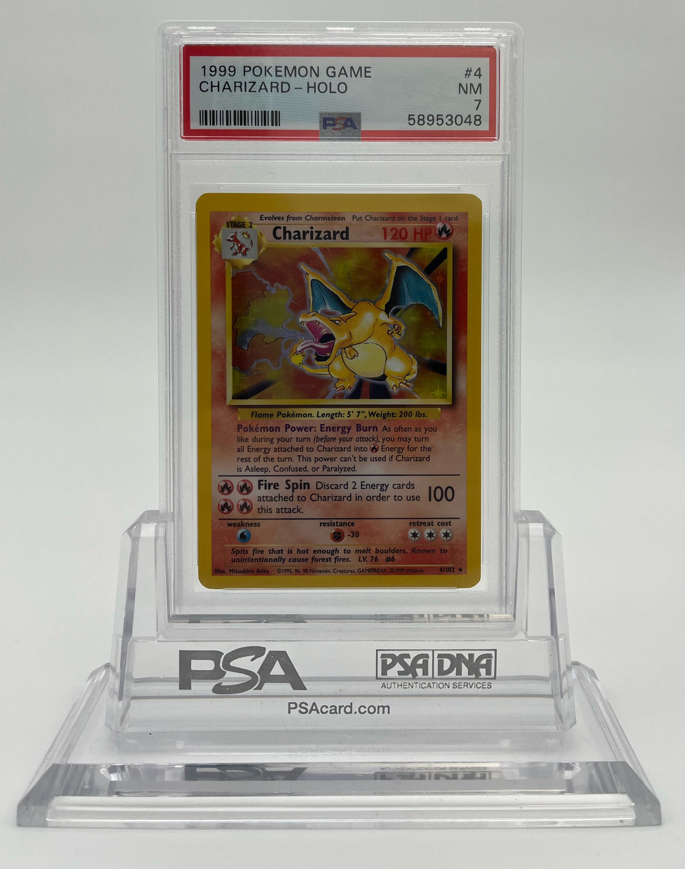 Charizard - Base Set - 4 - PSA 7 - Deck Out Gaming