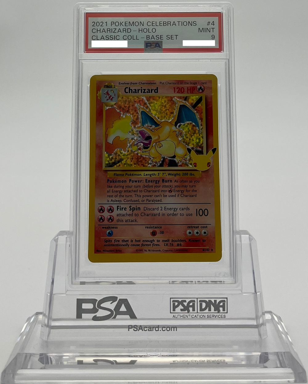 Charizard - Celebrations Classic Collection - 4 - PSA 9 - Deck Out Gaming