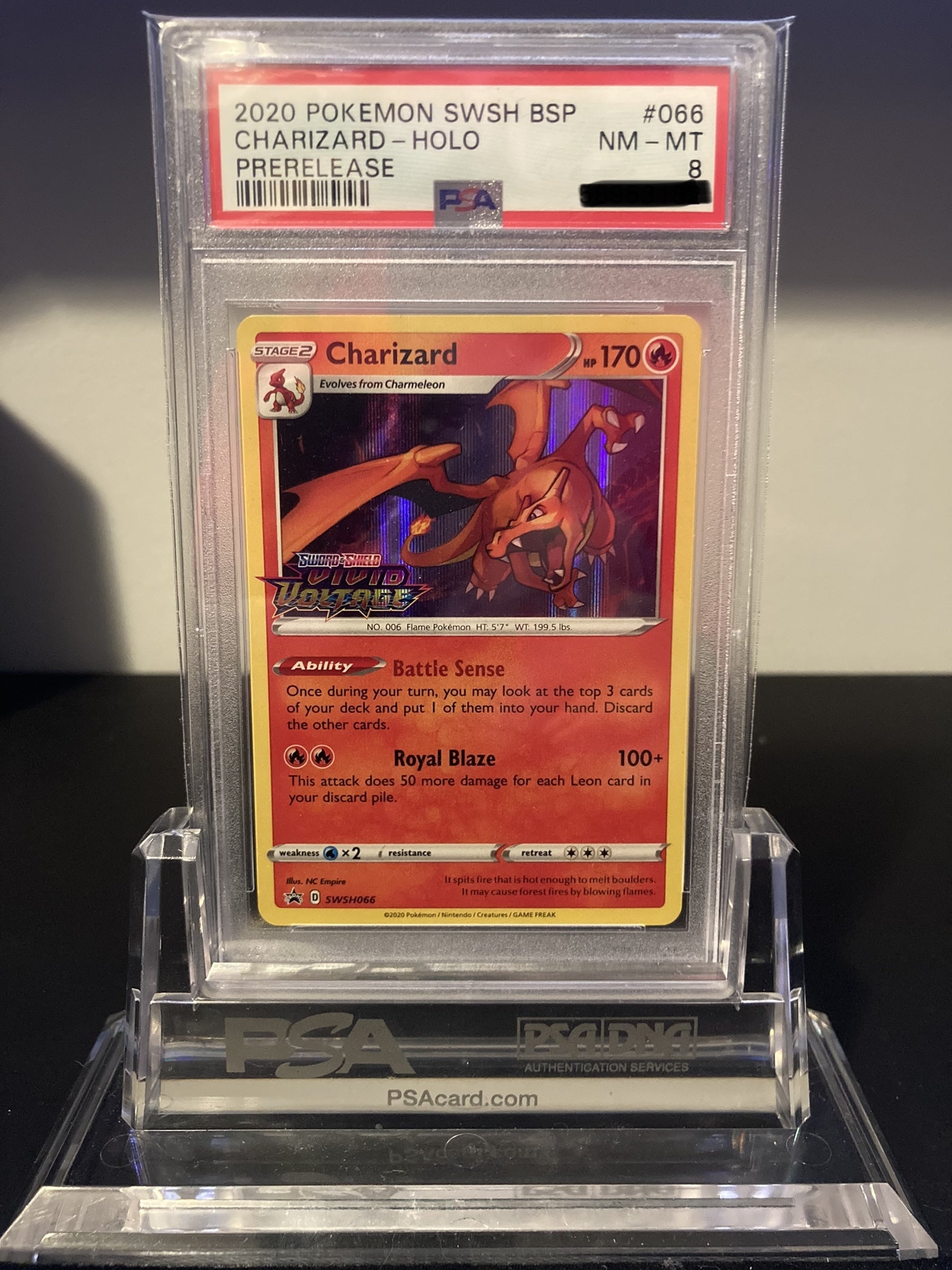 Charizard - Sword & Shield Promo - SWSH066 - PSA 8 - Deck Out Gaming