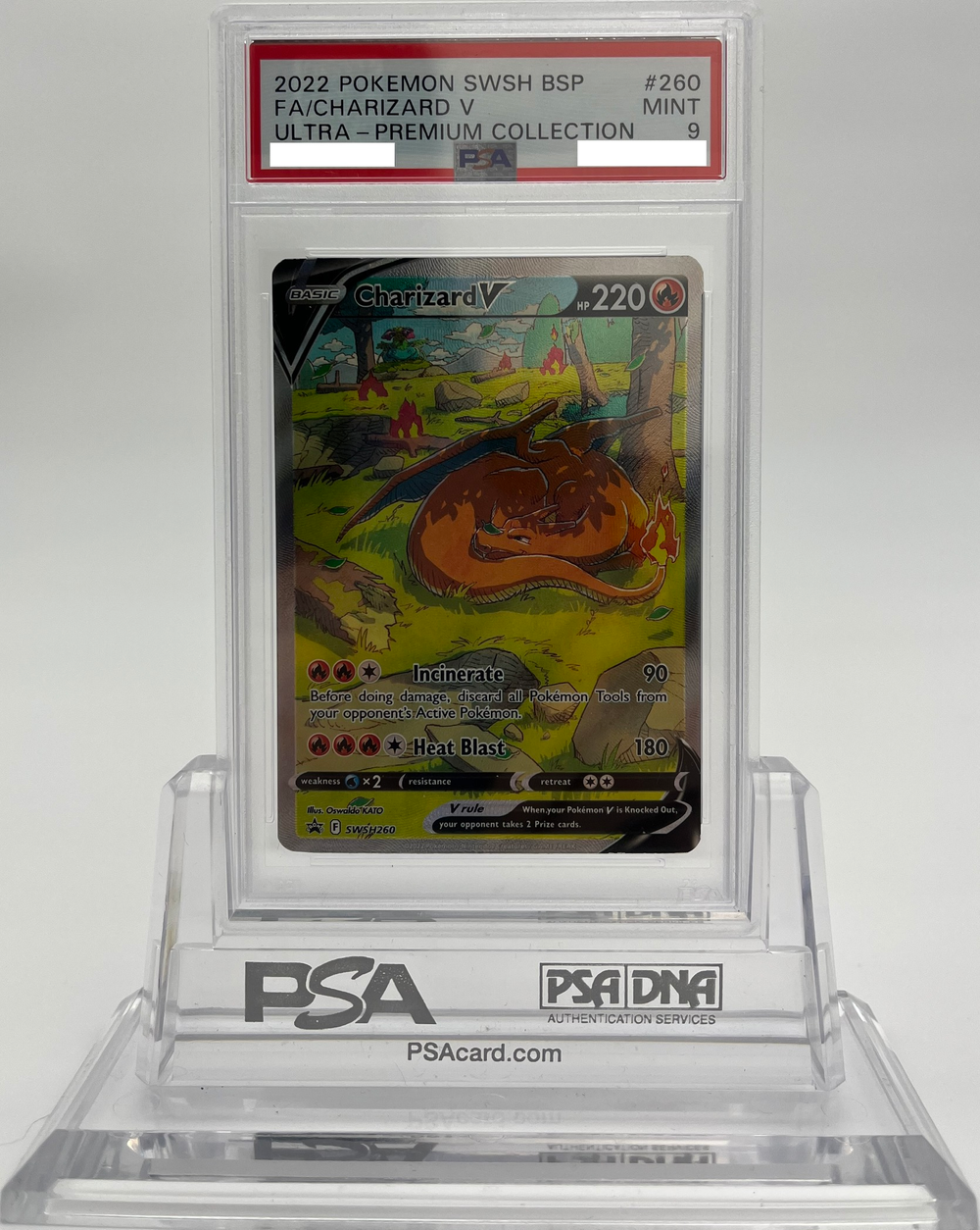 Charizard V - SWSH Promos - SWSH260 - PSA 9 - Deck Out Gaming