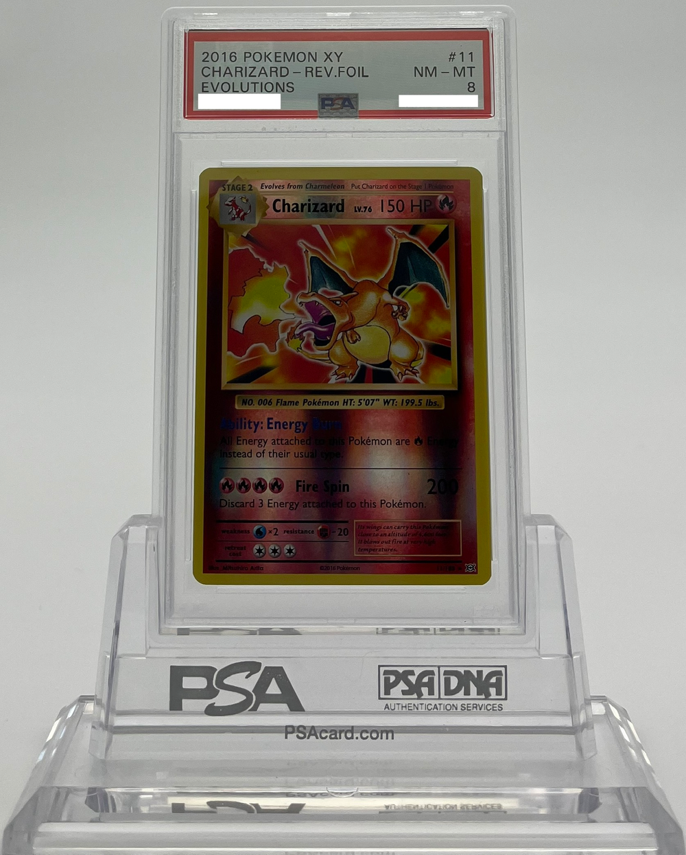 Charizard (Reverse) - Evolutions - 011 - PSA 8 - Deck Out Gaming