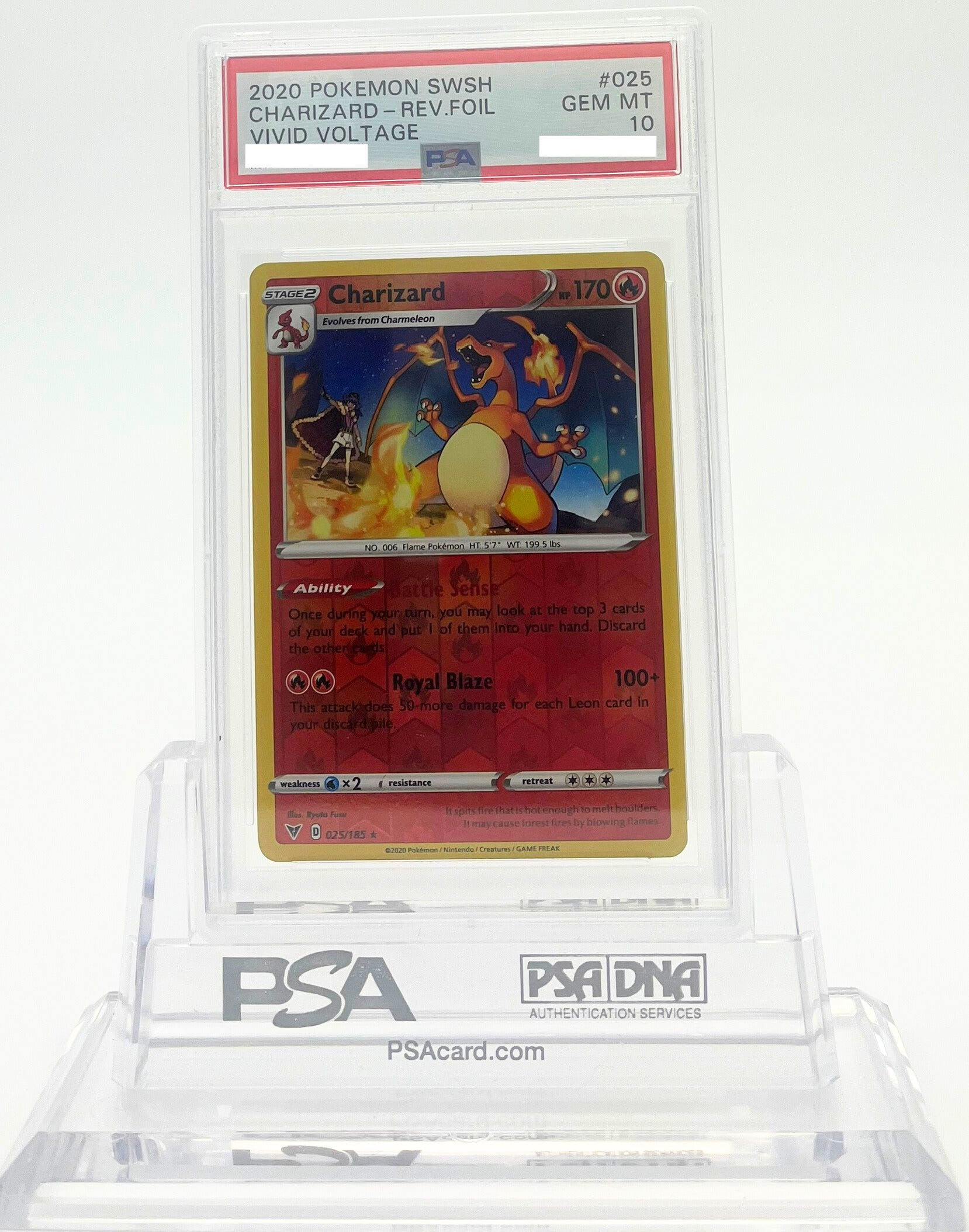 Charizard (Reverse) - Vivid Voltage - 025 - PSA 10 - Deck Out Gaming