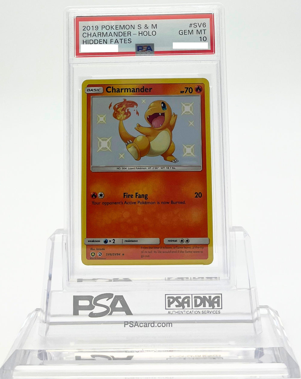 Charmander - Hidden Fates - SV6 - PSA 10 - Deck Out Gaming