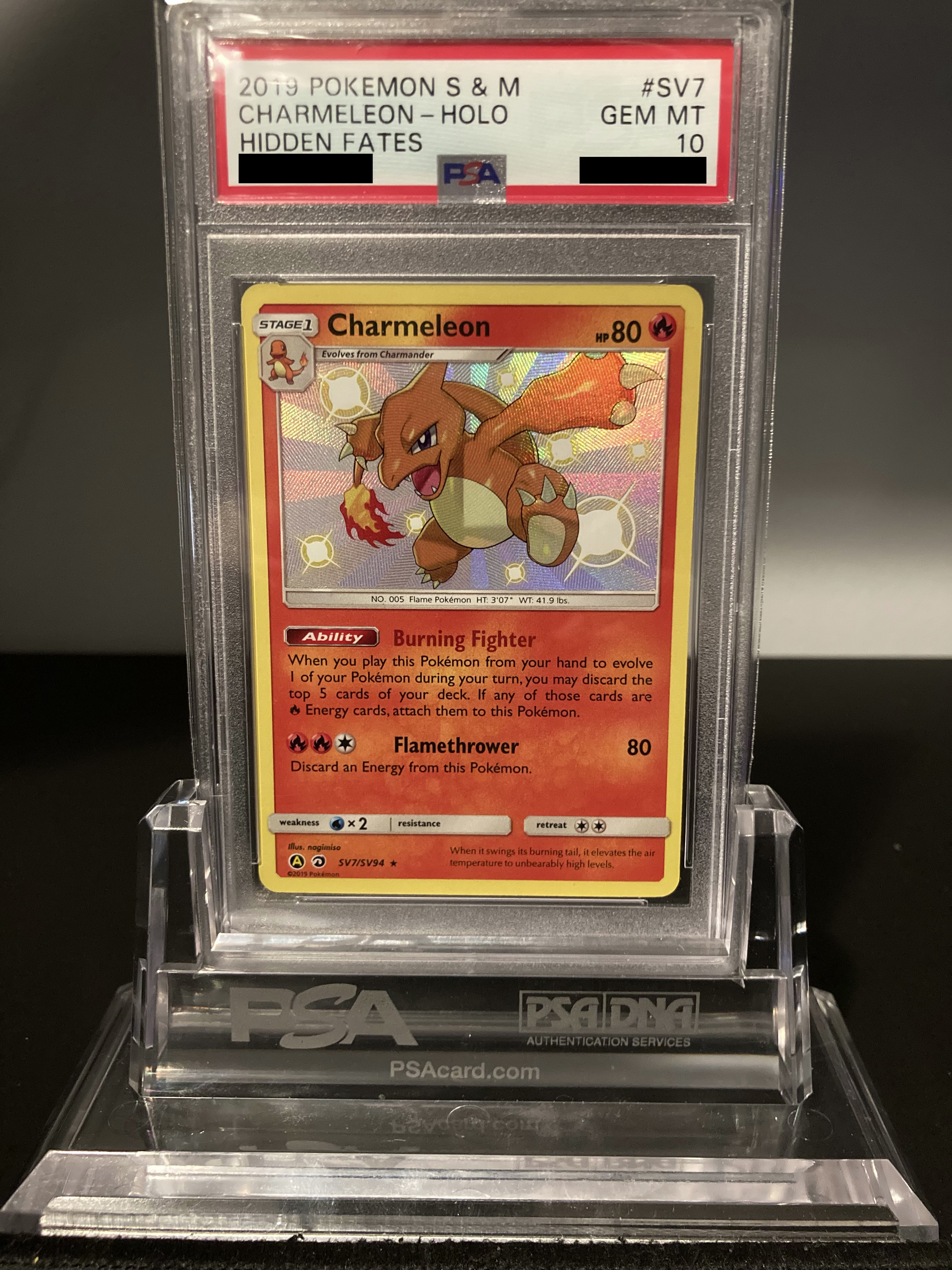 Charmeleon - Hidden Fates  - SV7 - PSA 10 - Deck Out Gaming