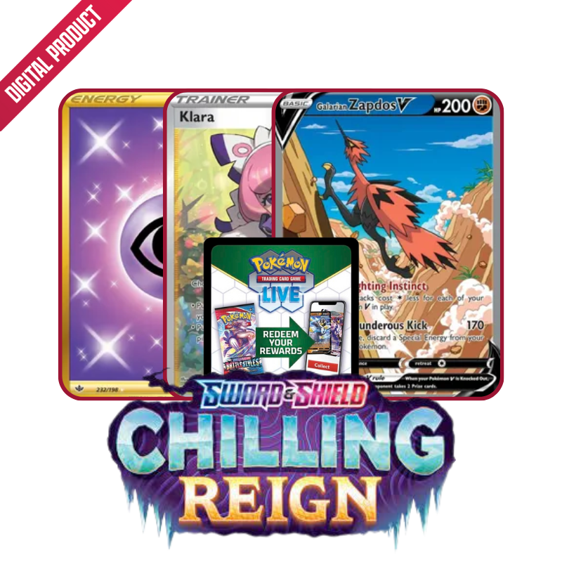 Chilling Reign Booster Pack PTCGL Code