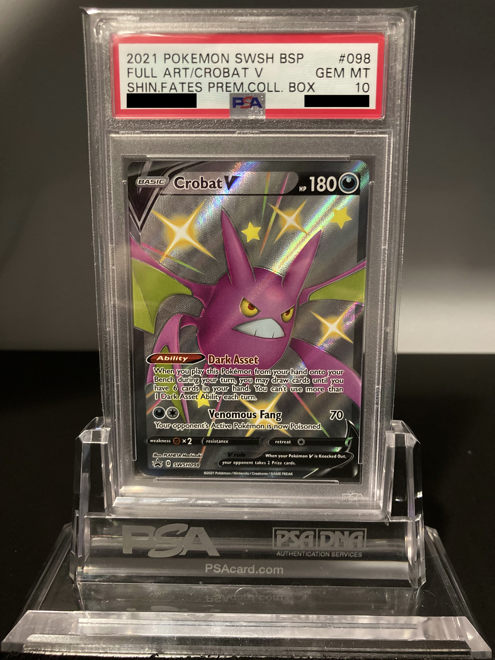 Crobat V - SWSH Promos - SWSH098 - PSA 10 - Deck Out Gaming