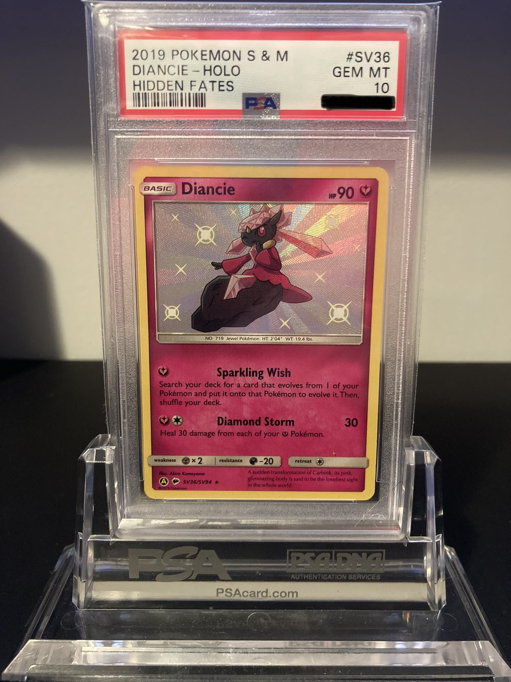 Diancie - Hidden Fates - SV36 - PSA 10 - Deck Out Gaming