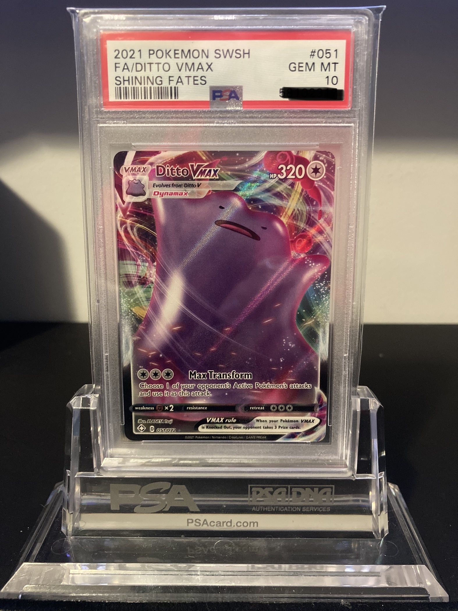 Ditto VMAX - Shining Fates - 051 - PSA 10 - Deck Out Gaming