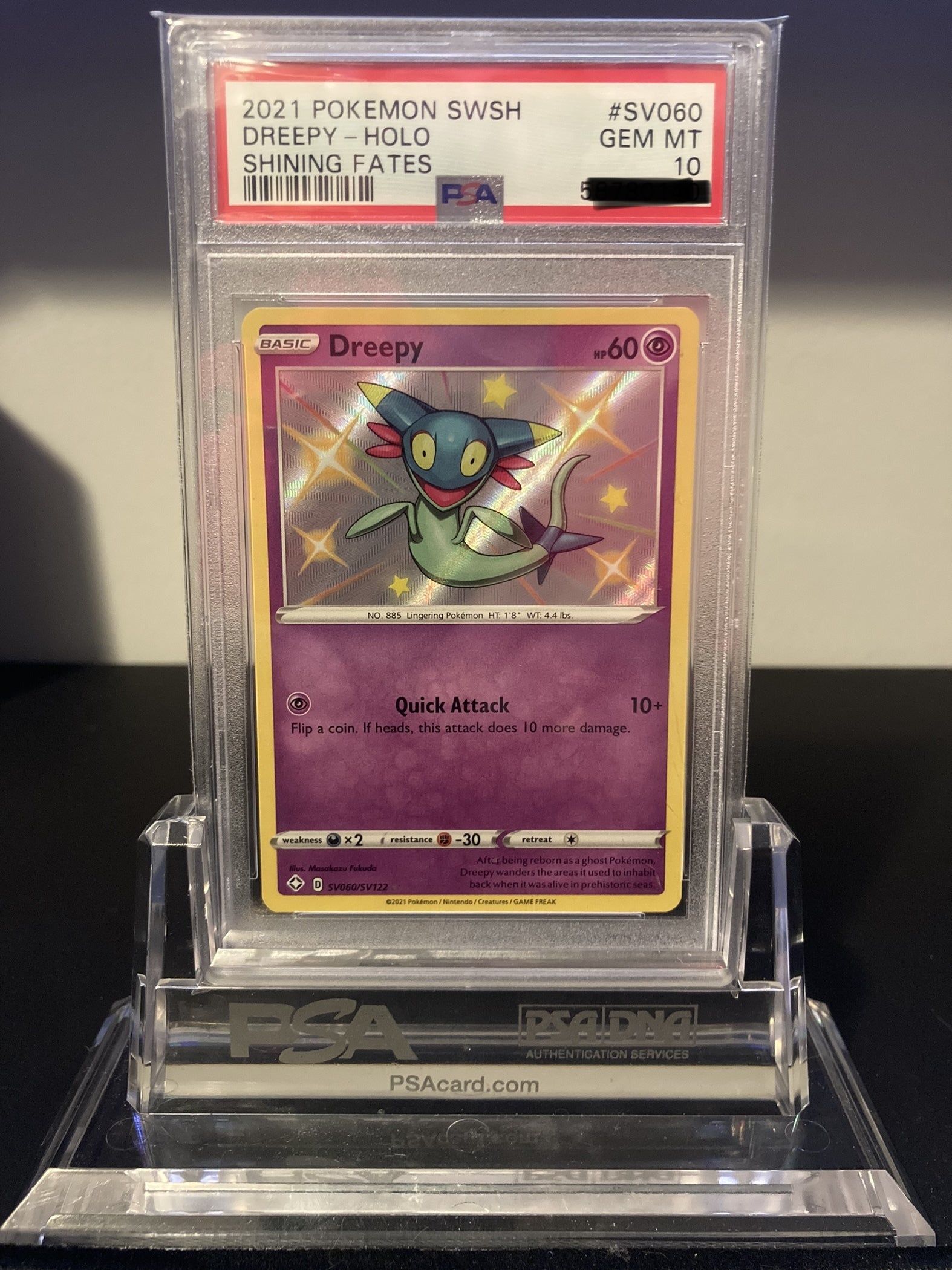 Dreepy - Shining Fates - SV060 - PSA 10 - Deck Out Gaming