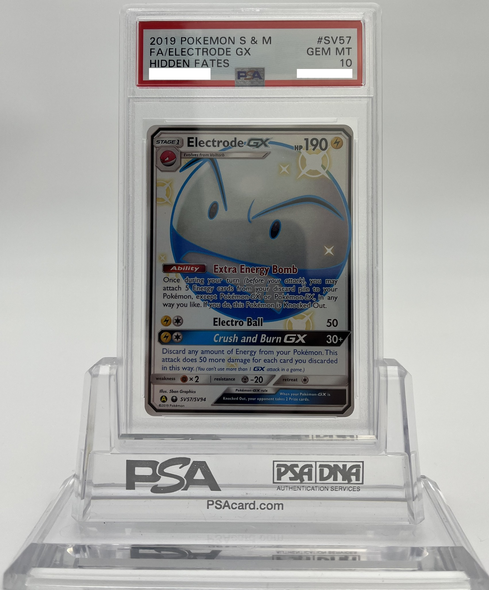 Electrode GX - Hidden Fates - SV57 - PSA 10 - Deck Out Gaming