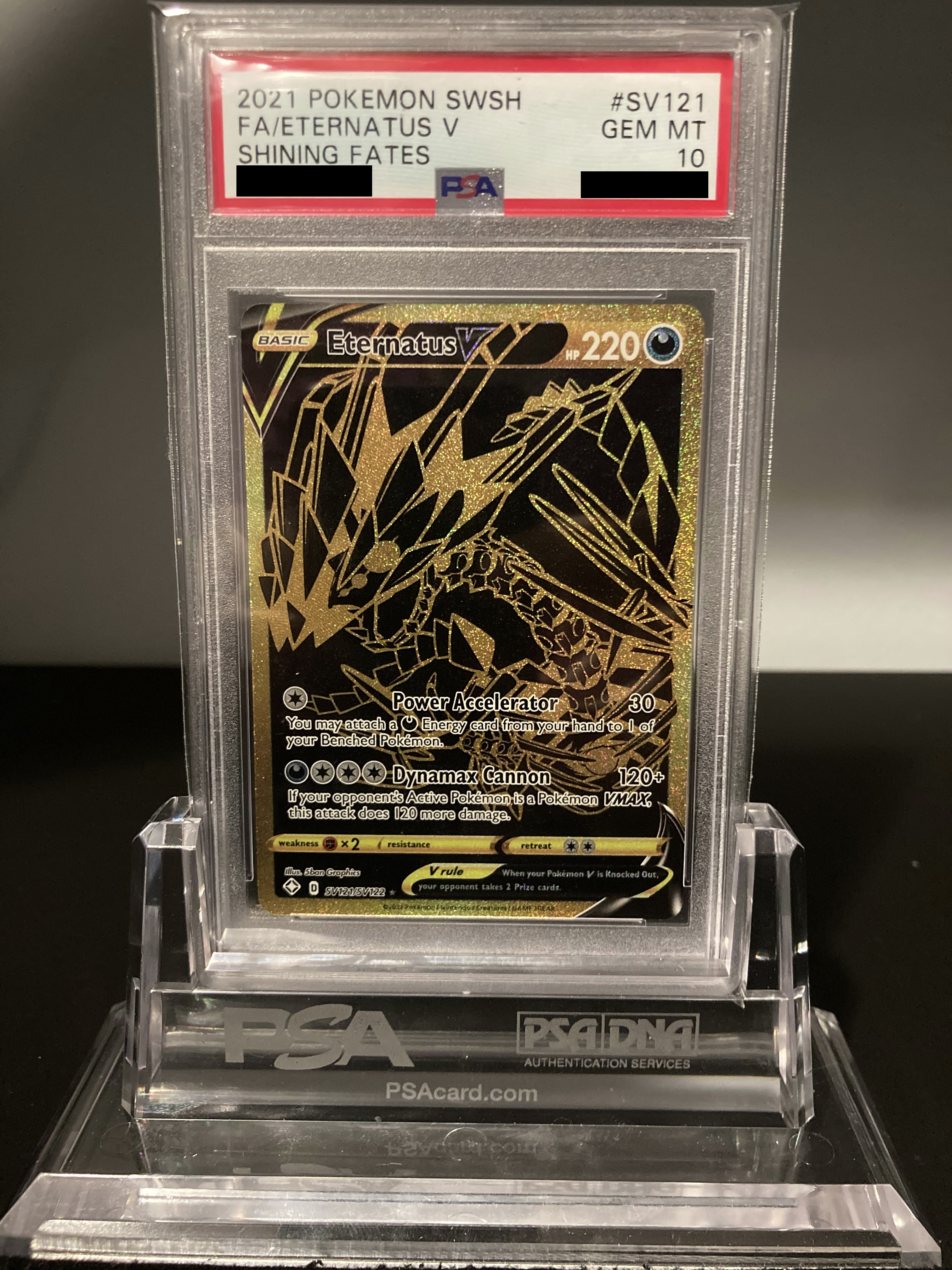 Eternatus V - Shining Fates - SV121 - PSA 10 - Deck Out Gaming