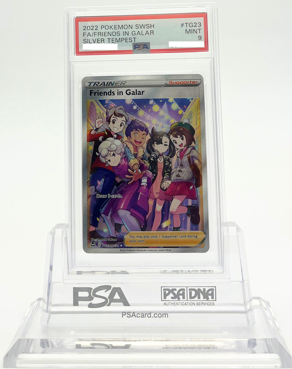 Friends In Galar - Silver Tempest - TG23 - PSA 9 - Deck Out Gaming