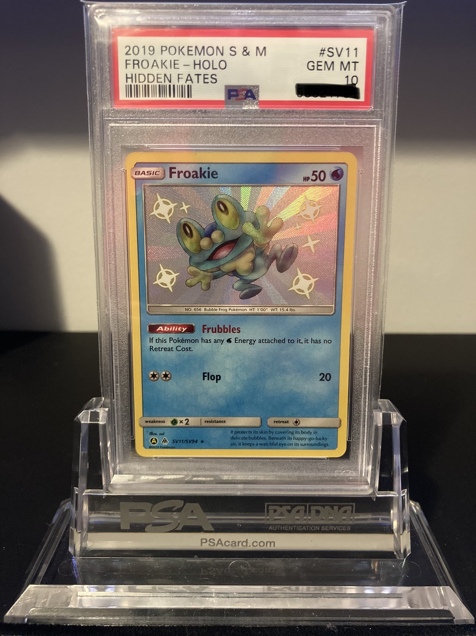 Froakie - Hidden Fates - SV11 - PSA 10 - Deck Out Gaming