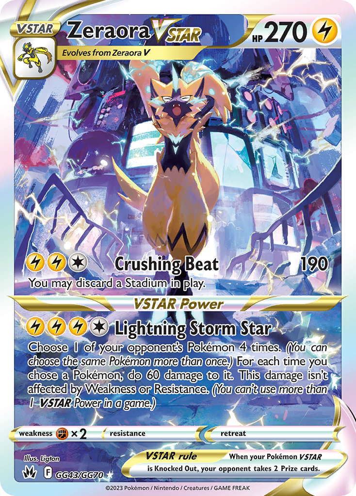 Zeraora VSTAR (GG43/GG70) [Sword & Shield: Crown Zenith] - Deck Out Gaming