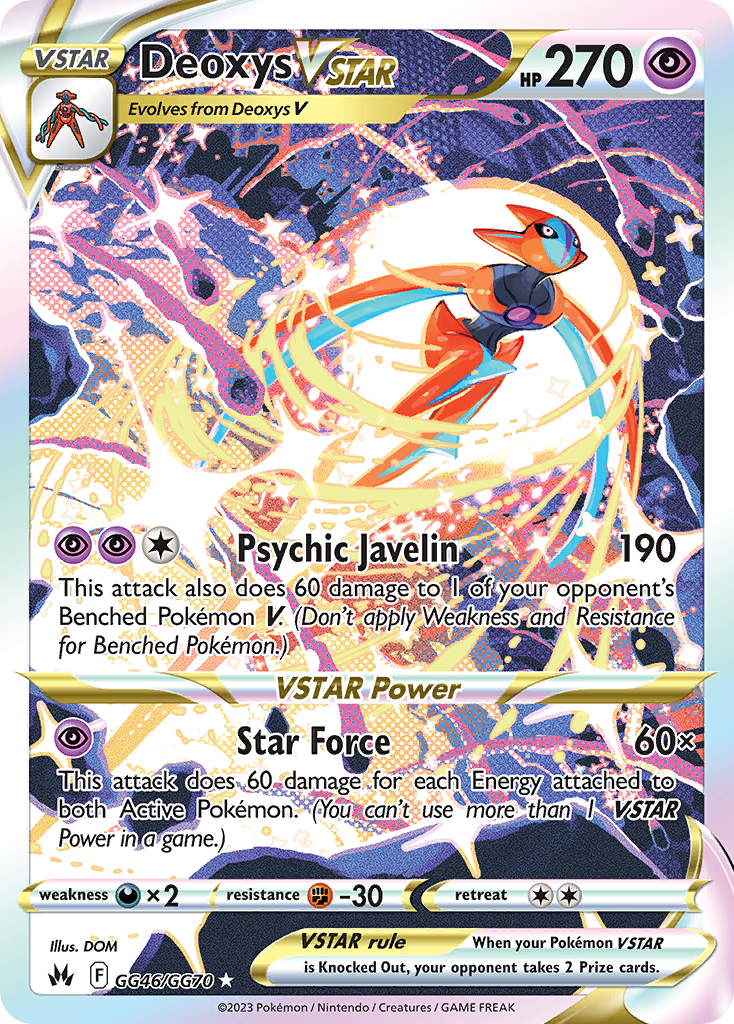 Deoxys VSTAR (GG16/GG70) [Sword & Shield: Crown Zenith] - Deck Out Gaming