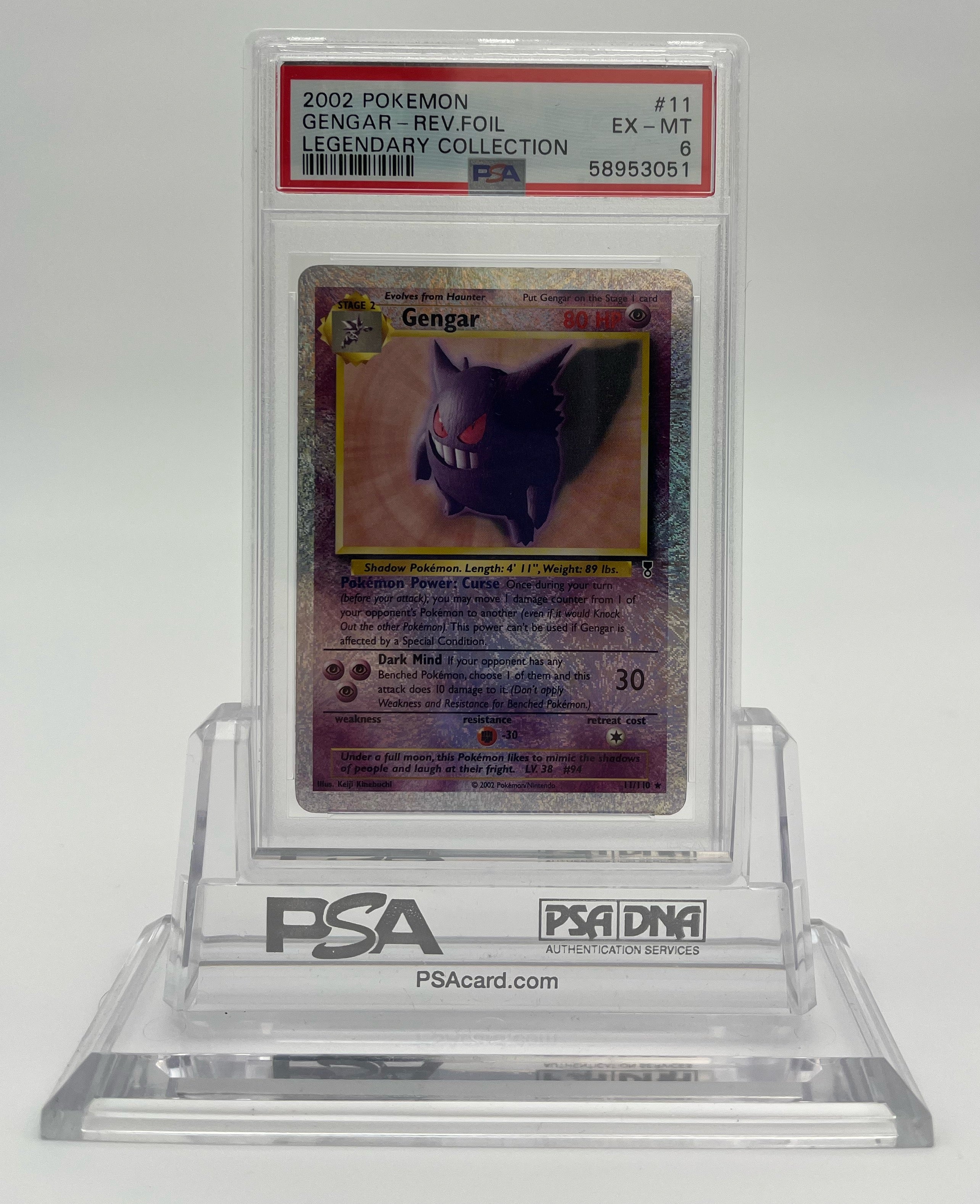 Gengar (Reverse) - Legendary Collection - 11 - PSA 6 - Deck Out Gaming