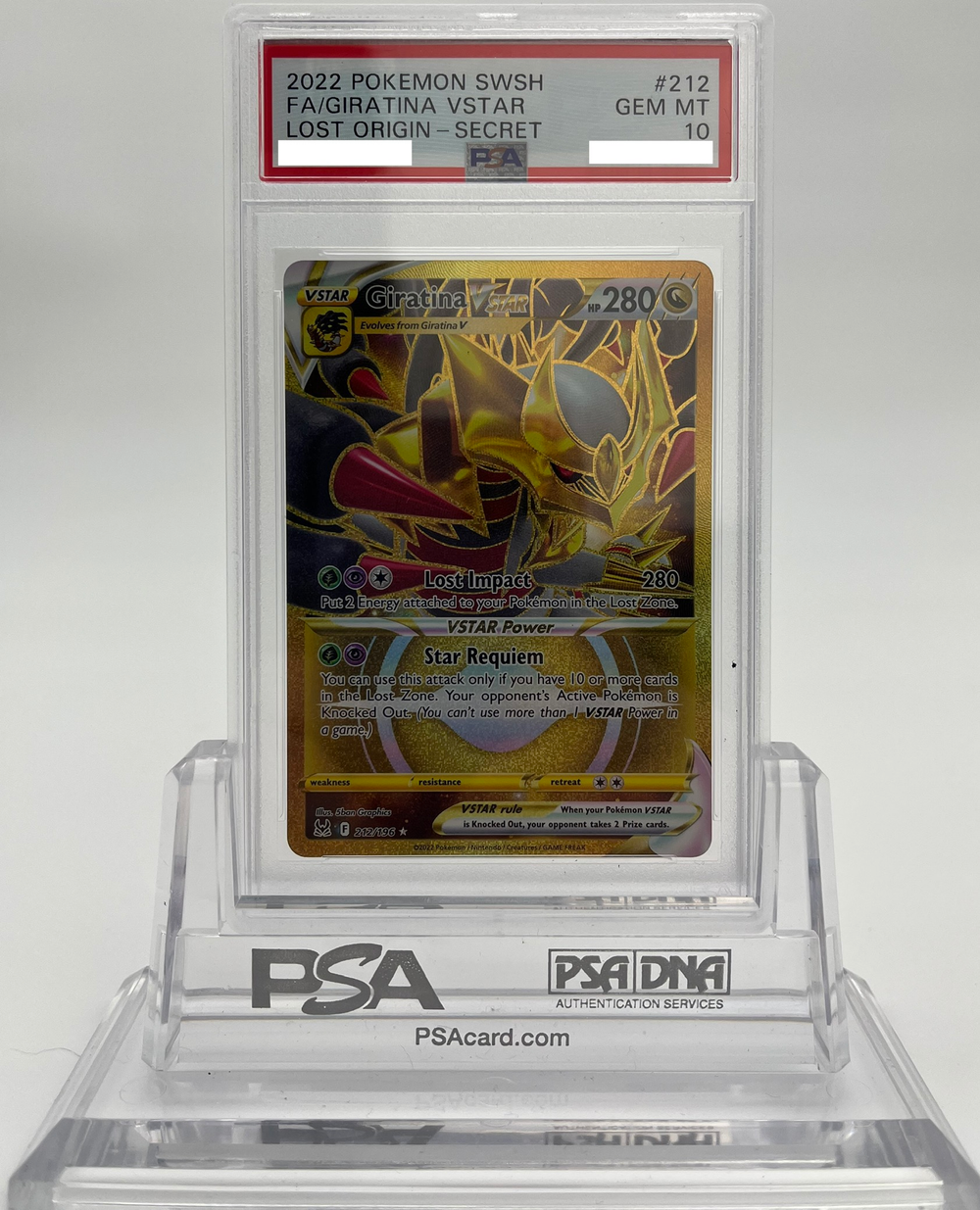 Giratina VStar - Lost Origin - 212 - PSA 10 - Deck Out Gaming