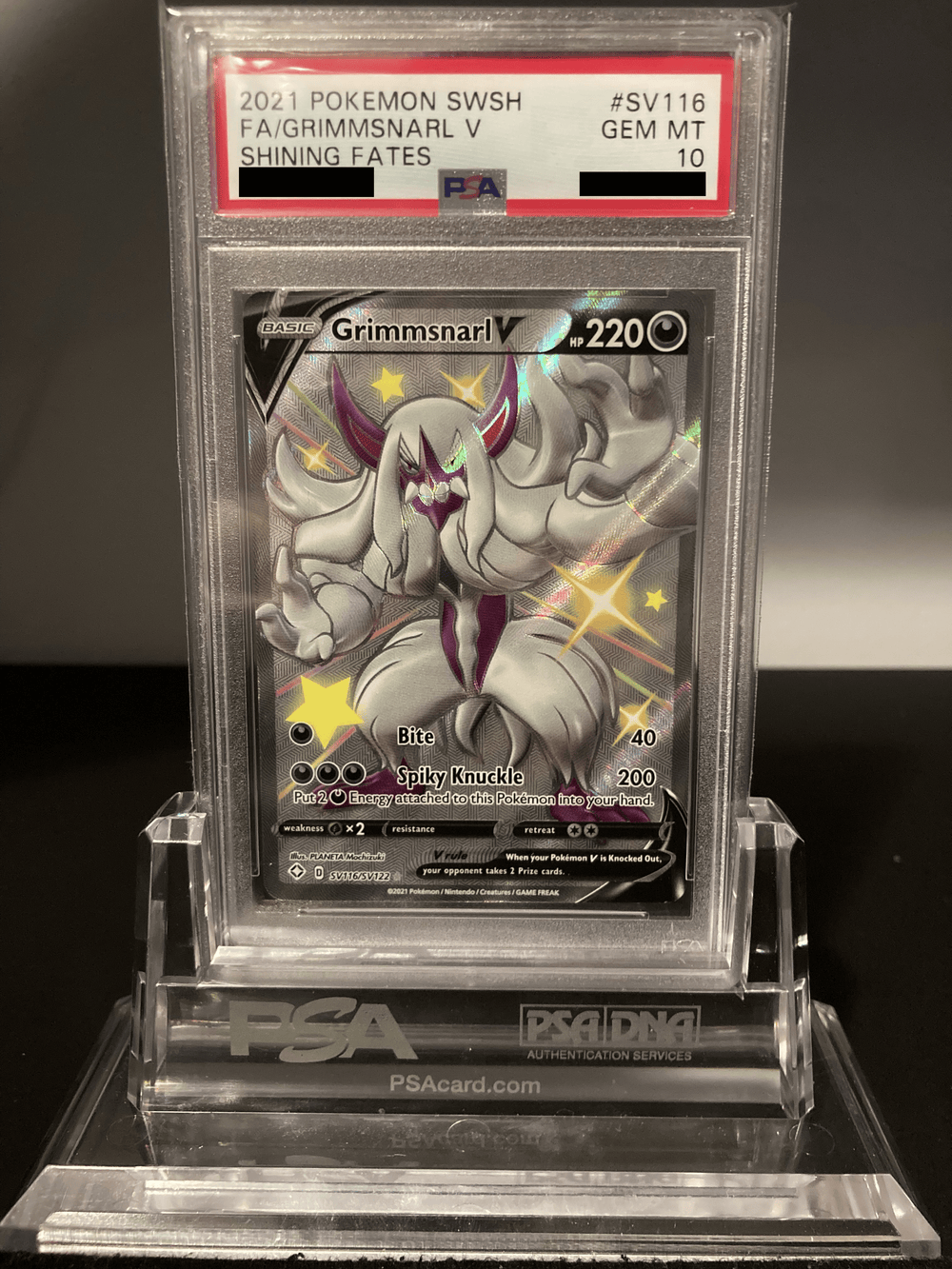 Grimmsnarl V - Shining Fates - SV116 - PSA 10 - Deck Out Gaming