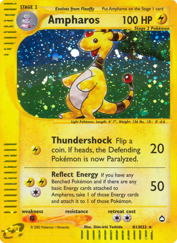 Ampharos (H1) (H1) [Aquapolis] - Deck Out Gaming