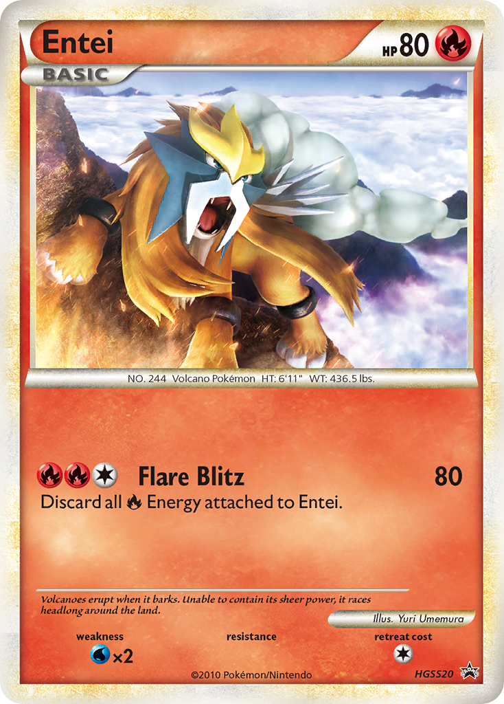 Entei (HGSS20) [HGSS Promos] - Deck Out Gaming