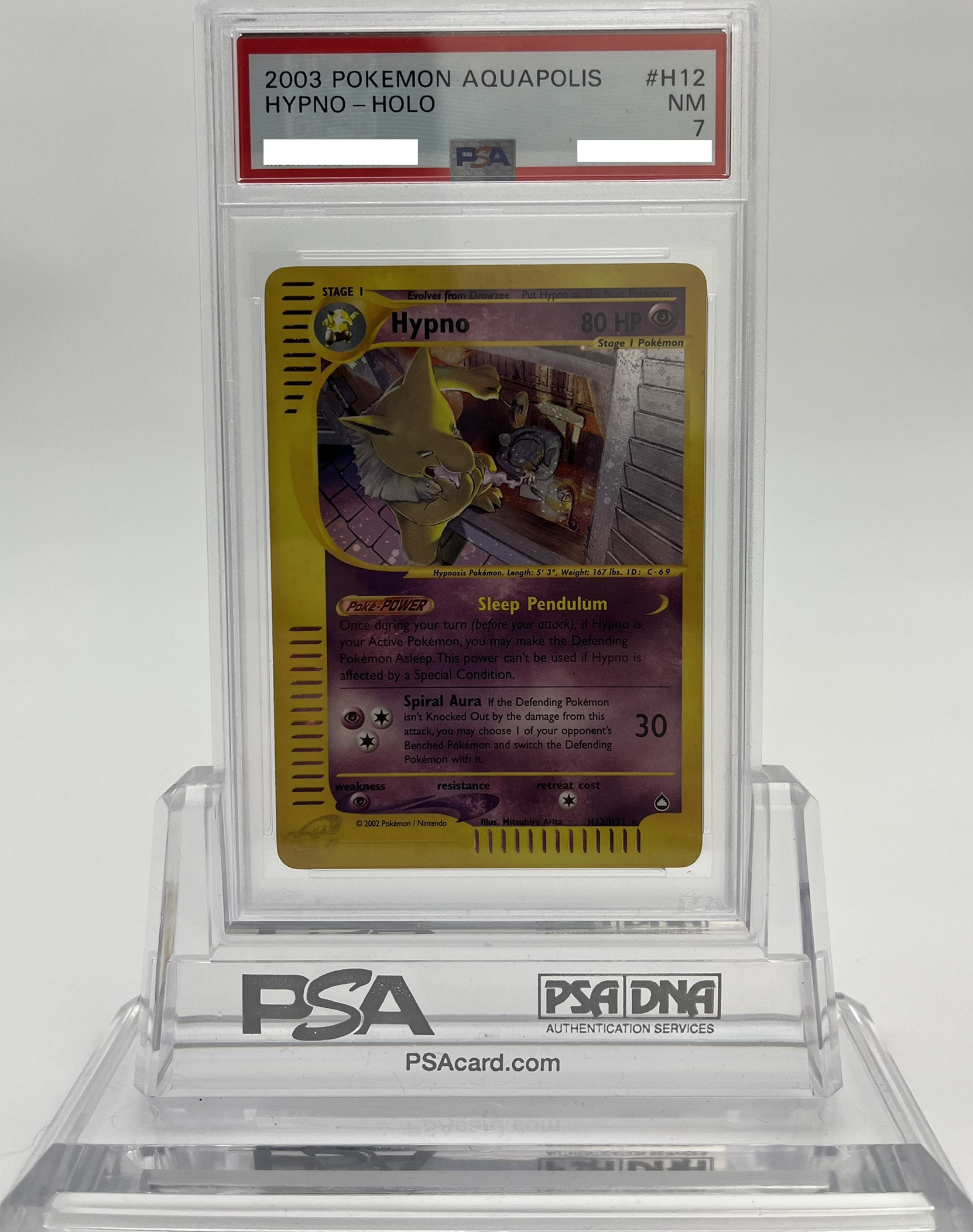 Hypno - Aquapolis - H12 - PSA 7 - Deck Out Gaming