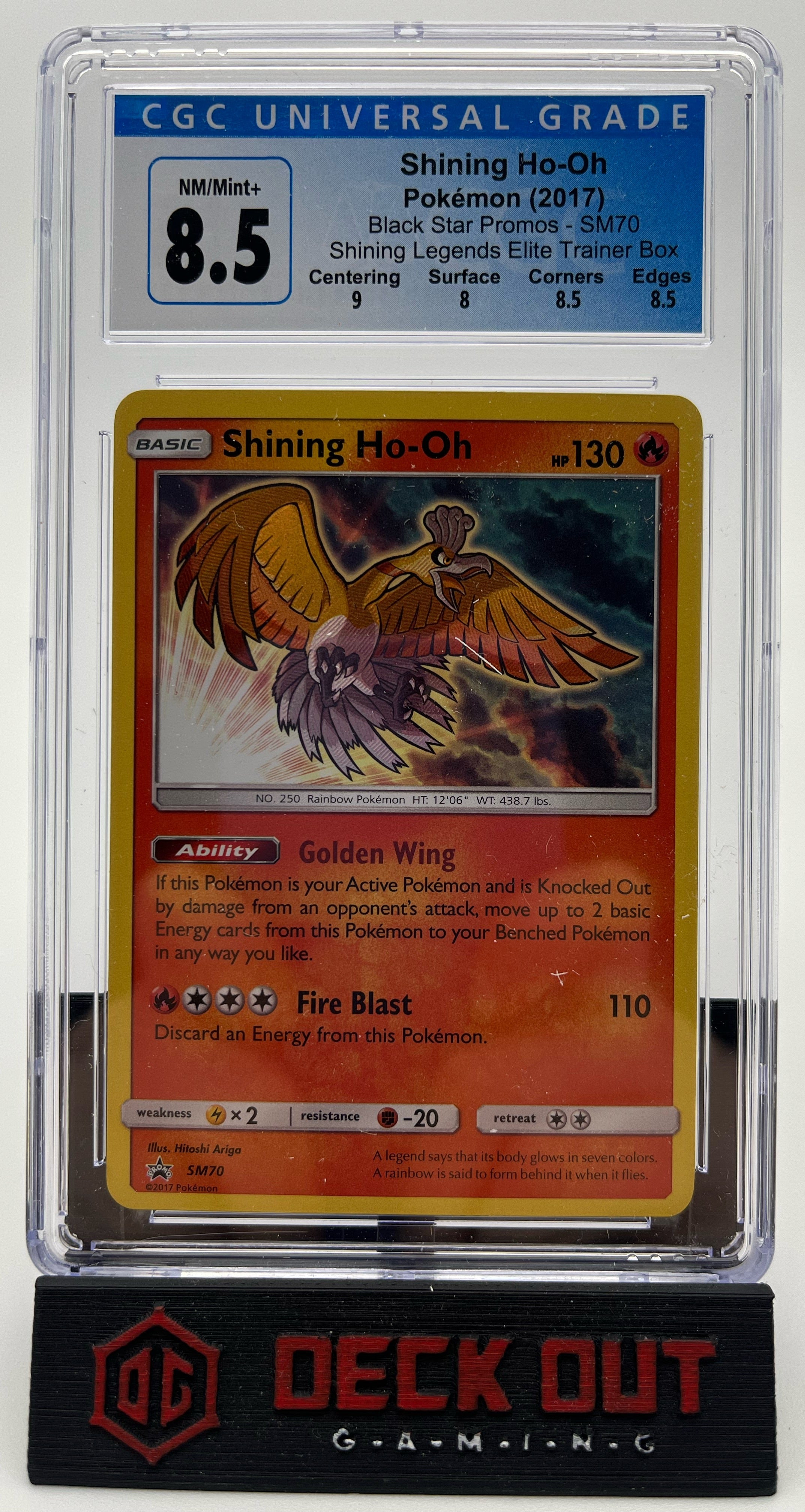 Shining Ho-oh - SM Promos - SM70 - CGC 8.5 (9.0/8.0/8.5/8.5)