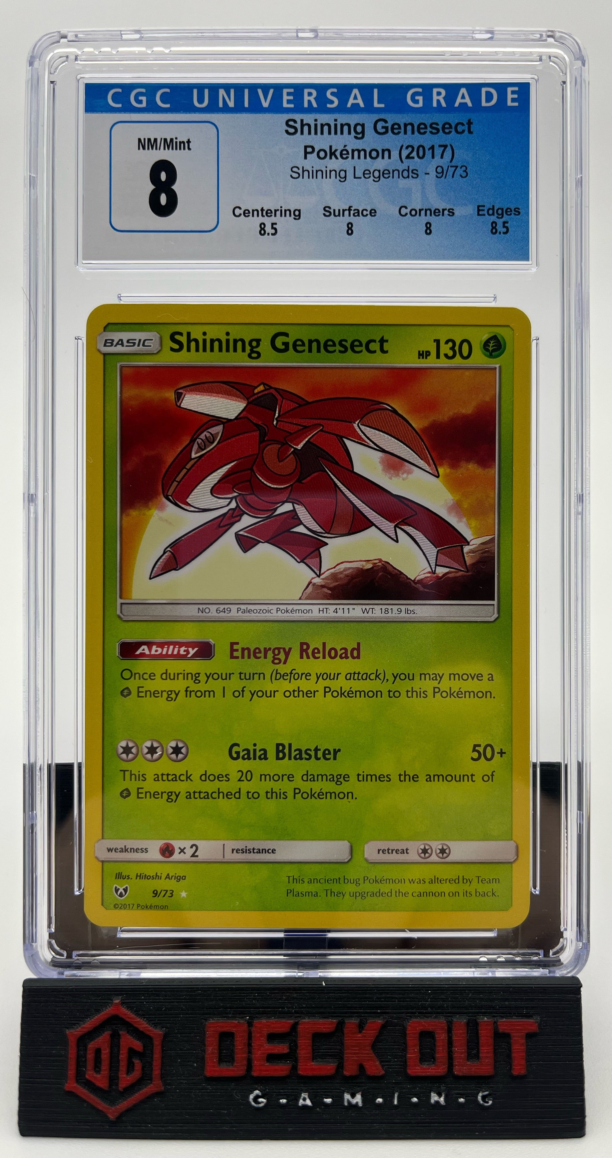 Shining Genesect - Shining Legends - 9/73 - CGC 8.0 (8.5/8.0/8.0/8.5) - Deck Out Gaming