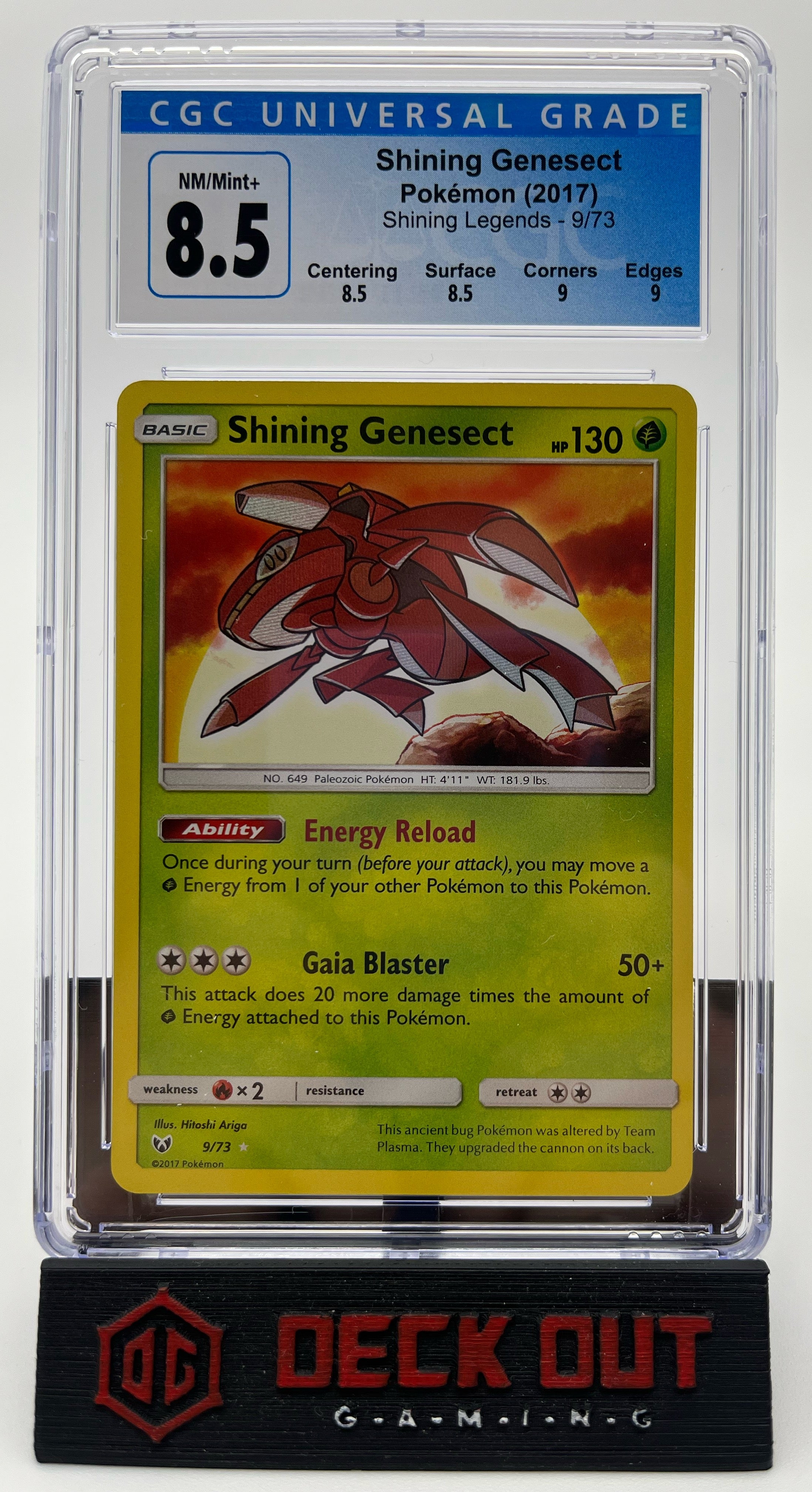 Shining Genesect - Shining Legends - 9/73 - CGC 8.5 (8.5/8.5/9.0/9.0) - Deck Out Gaming