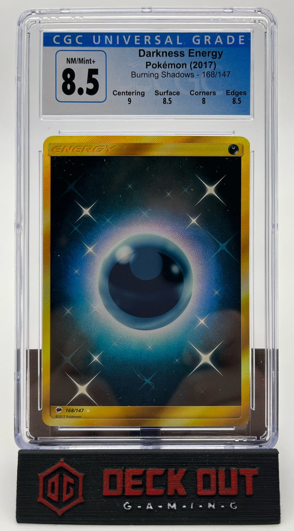 Darkness Energy - Burning Shadows - 168/147 - CGC 8.5 (9.0/8.5/8.0/8.5) - Deck Out Gaming