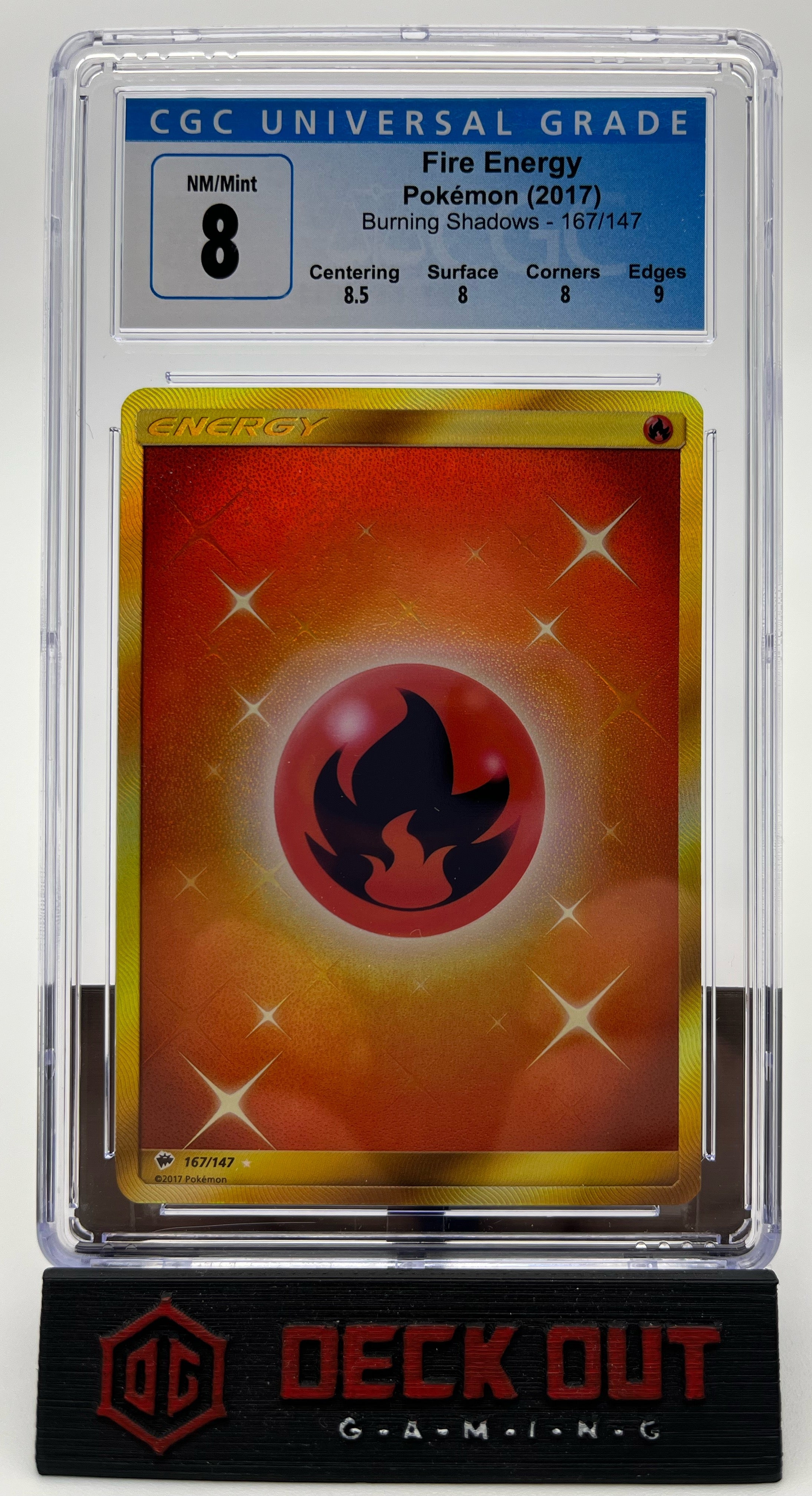 Fire Energy - Burning Shadows - 167/147 - CGC 8.0 (8.5/8.0/8.0/9.0)