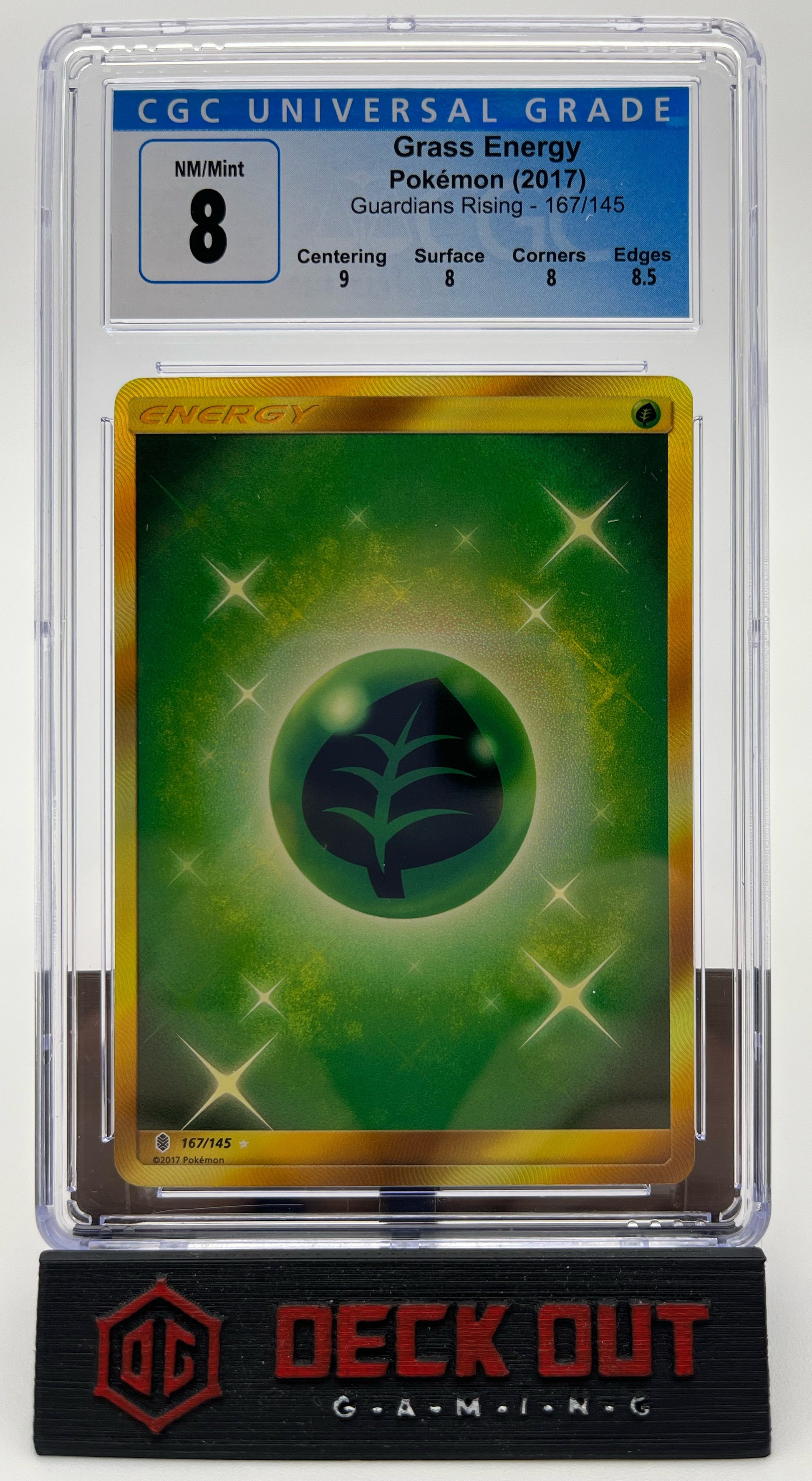 Grass Energy - Guardians Rising - 167/145 - CGC 8.0 (9.0/8.0/8.0/8.5) - Deck Out Gaming