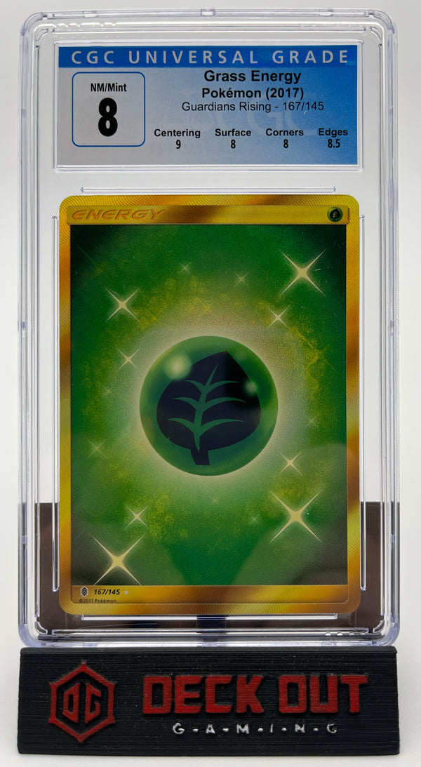 Grass Energy - Guardians Rising - 167/145 - CGC 8.0 (9.0/8.0/8.0/8.5) - Deck Out Gaming
