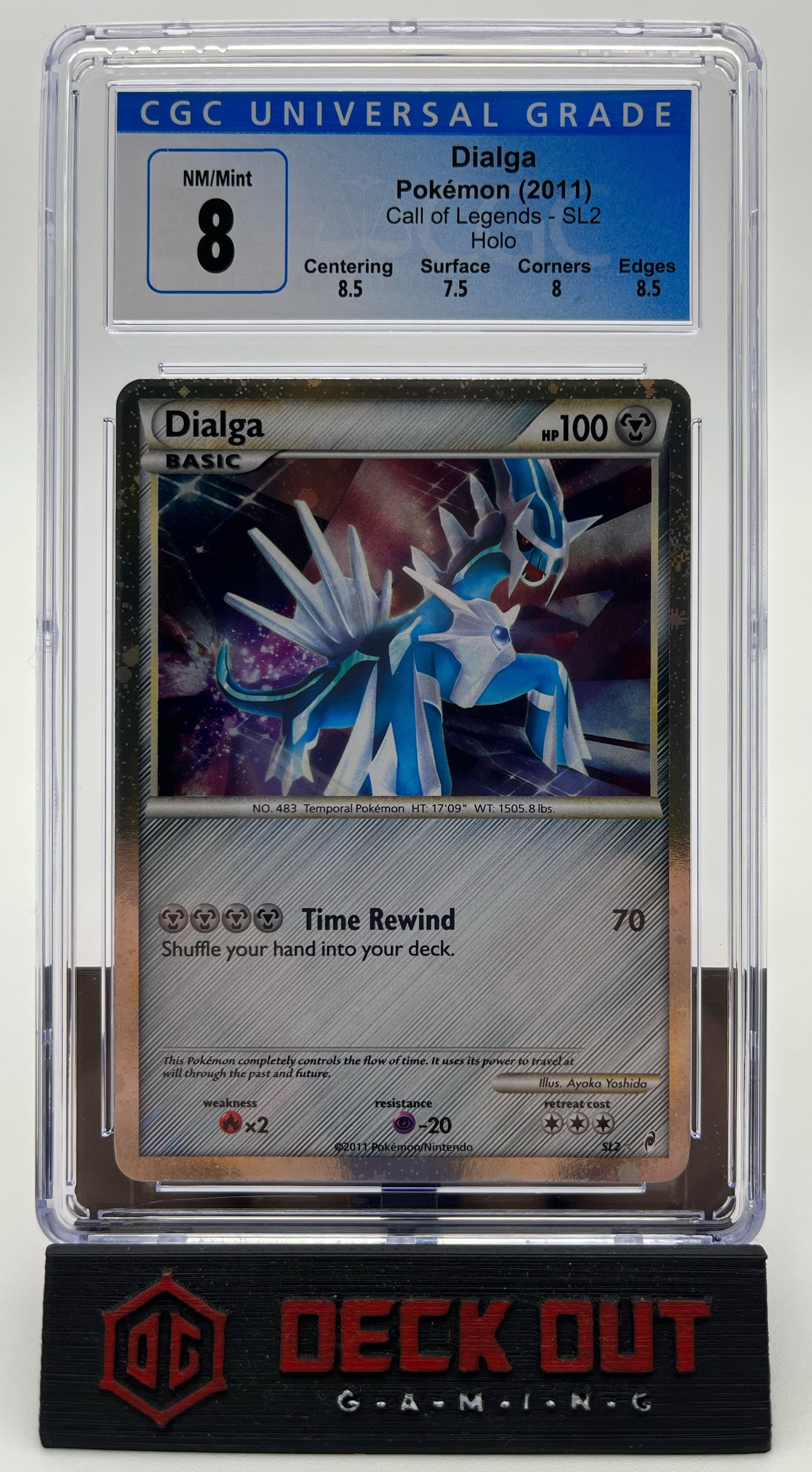 Dialga - Call Of Legends - SL2 - CGC 8.0 (8.5/7.5/8.0/8.5) - Deck Out Gaming