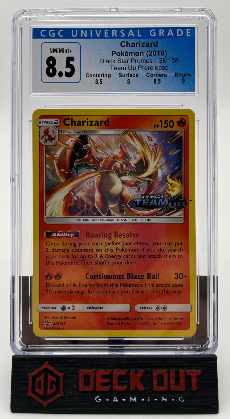 Charizard - SM Promos - SM158 - CGC 8.5 (8.5/8.0/8.5/9.0) - Deck Out Gaming
