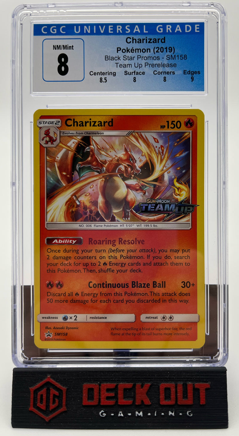 Charizard - SM Promos - SM158 - CGC 8.0 (8.5/8.0/8.0/9.0) - Deck Out Gaming