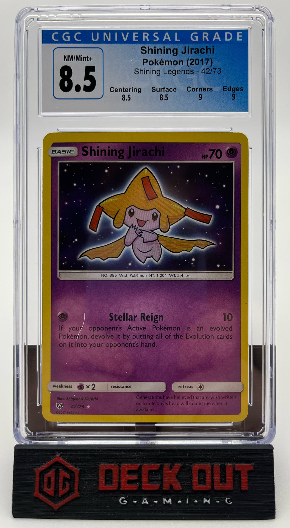 Shining Jirachi - Shining Legends - 42/73 - CGC 8.5 (8.5/8.5/9.0/9.0)