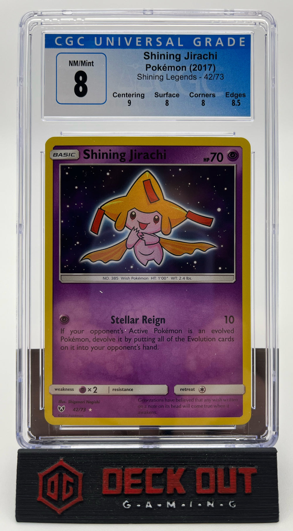 Shining Jirachi - Shining Legends - 42/73 - CGC 8.0 (9.0/8.0/8.0/8.5)