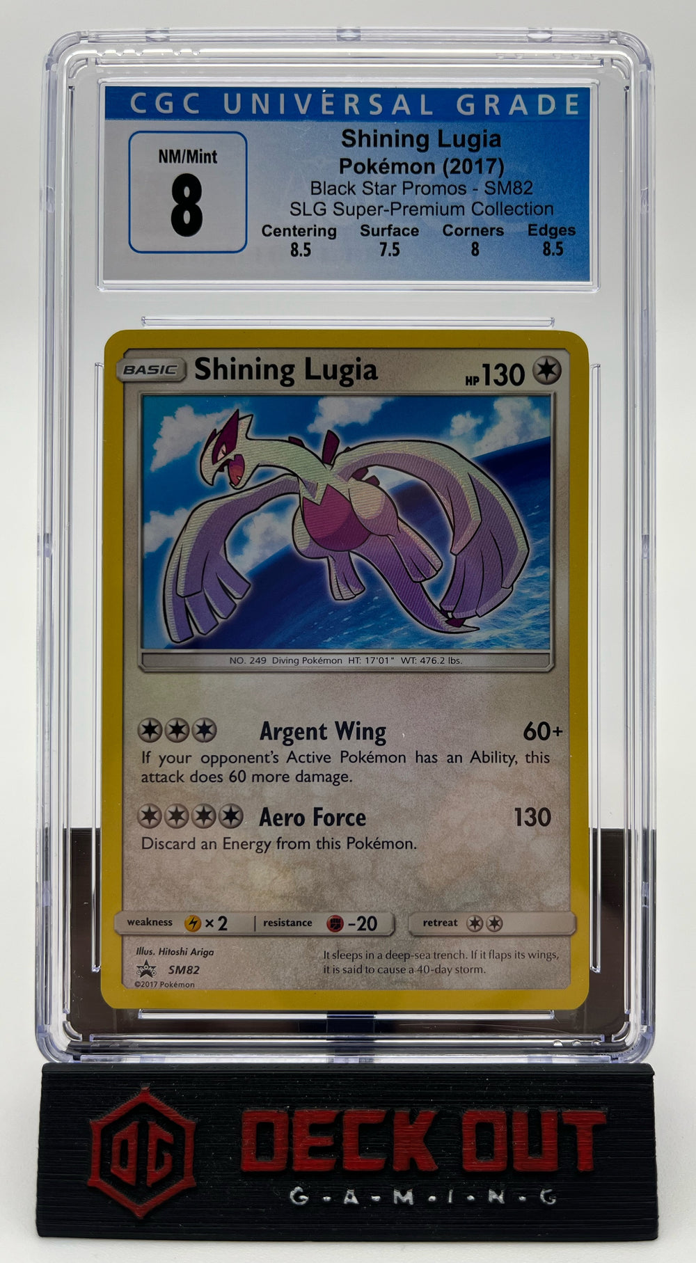 Shining Lugia - SM Promos - SM82 - CGC 8.0 (8.5/7.5/8.0/8.5)