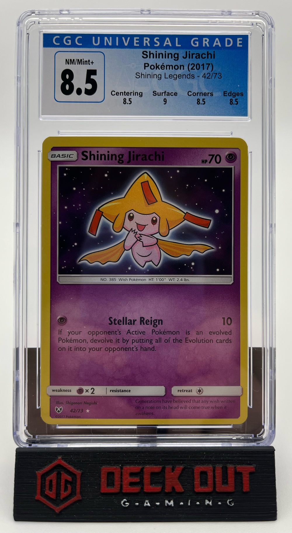 Shining Jirachi - Shining Legends - 42/73 - CGC 8.5 (8.5/9.0/8.5/8.5)