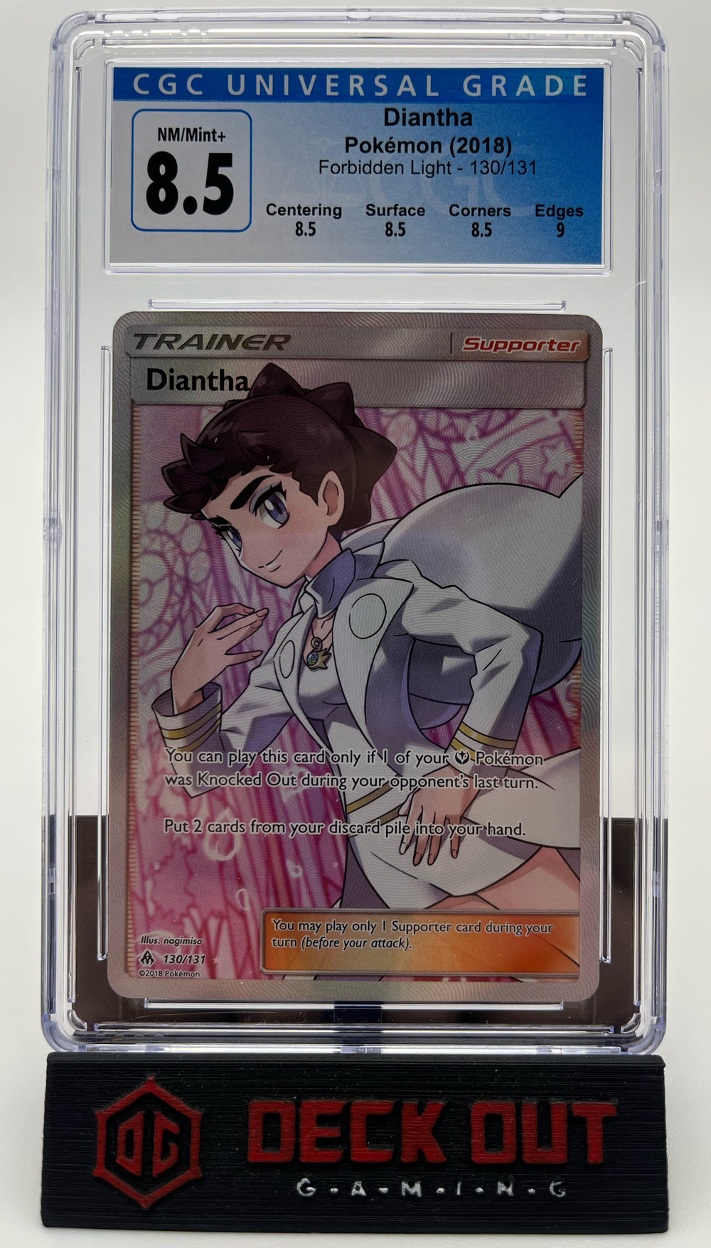 Diantha - Forbidden Light - 130/131 - CGC 8.5 (8.5/8.5/8.5/9.0) - Deck Out Gaming