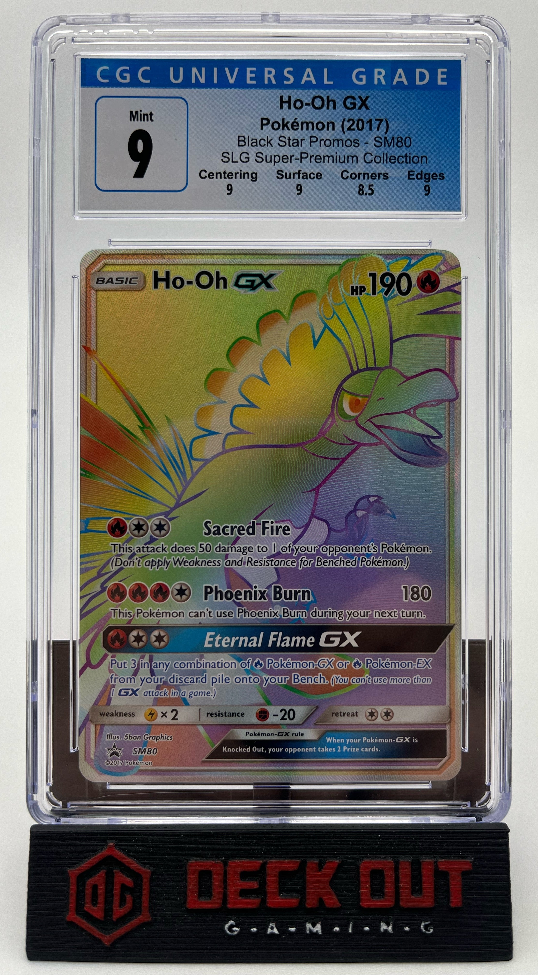 Ho-oh GX- SM Promos - SM80 - CGC 9.0 (9.0/9.0/8.5/9.0)