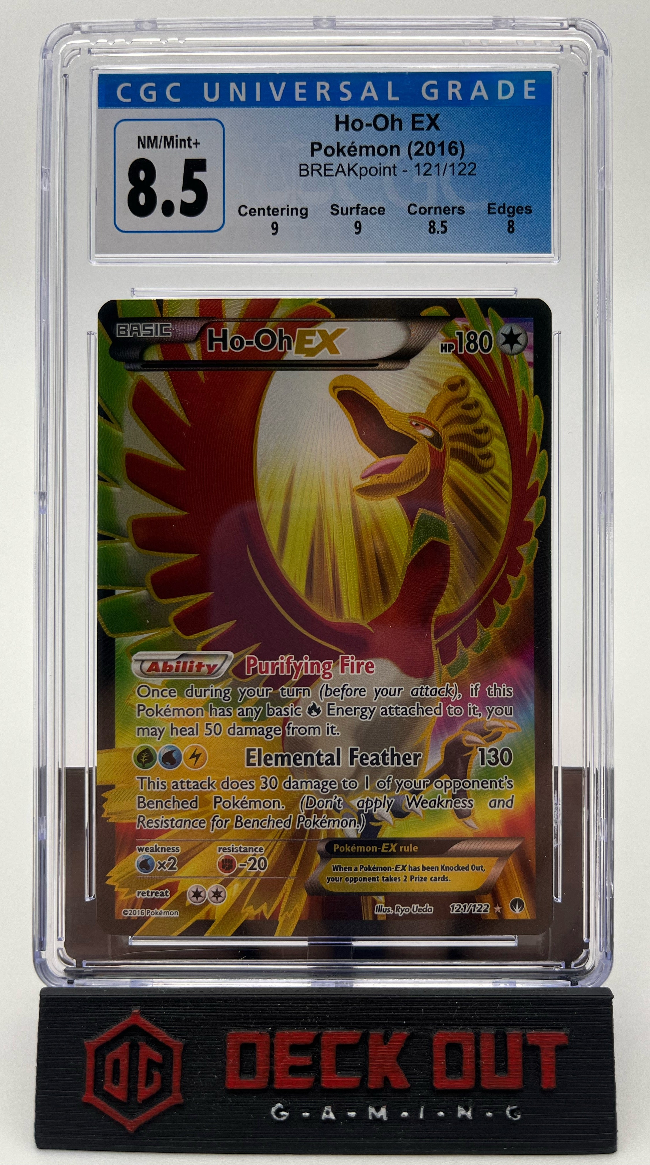 Ho-oh EX- Breakpoint- 121/122 - CGC 8.5 (9.0/9.0/8.5/8.0) - Deck Out Gaming