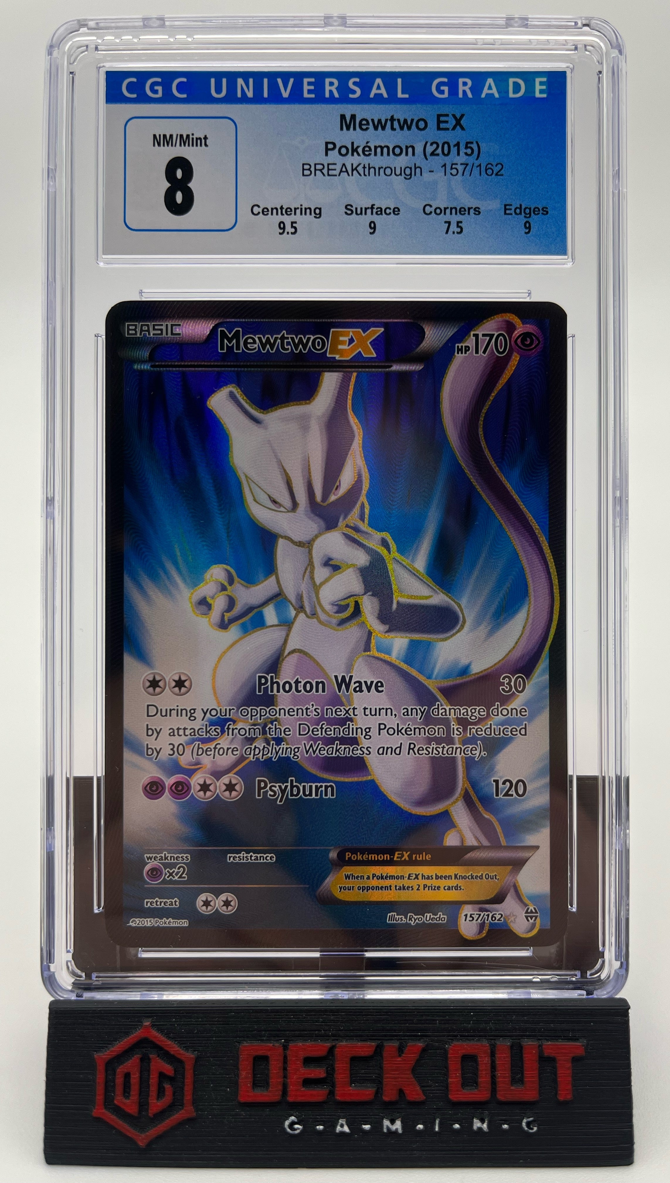 Mewtwo EX - Breakthrough - 157/162 - CGC 8.0 (9.5/9.0/7.5/9.0) - Deck Out Gaming