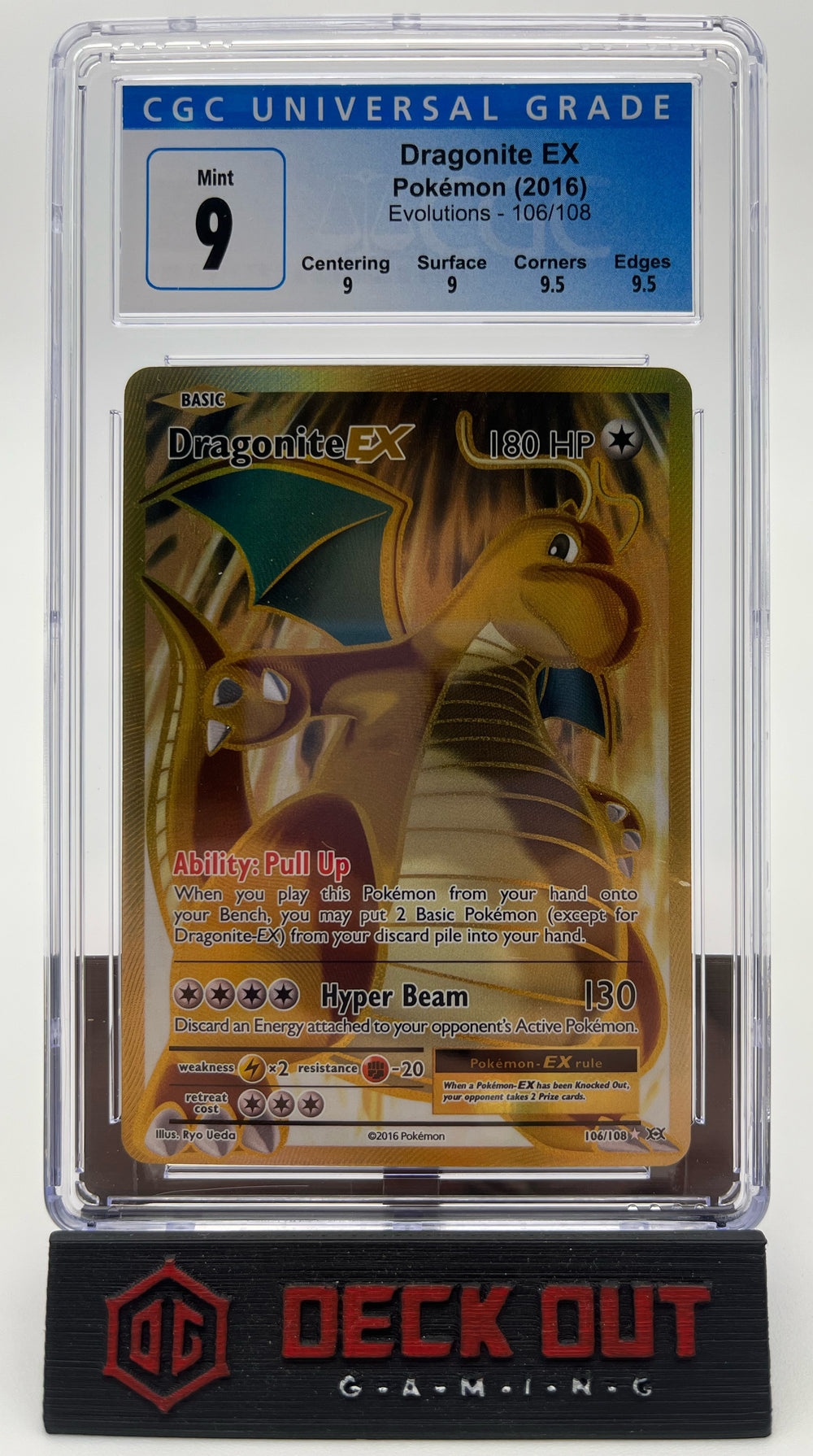 Dragonite EX - Evolutions - 106/108 - CGC 9.0 (9.0/9.0/9.5/9.5) - Deck Out Gaming