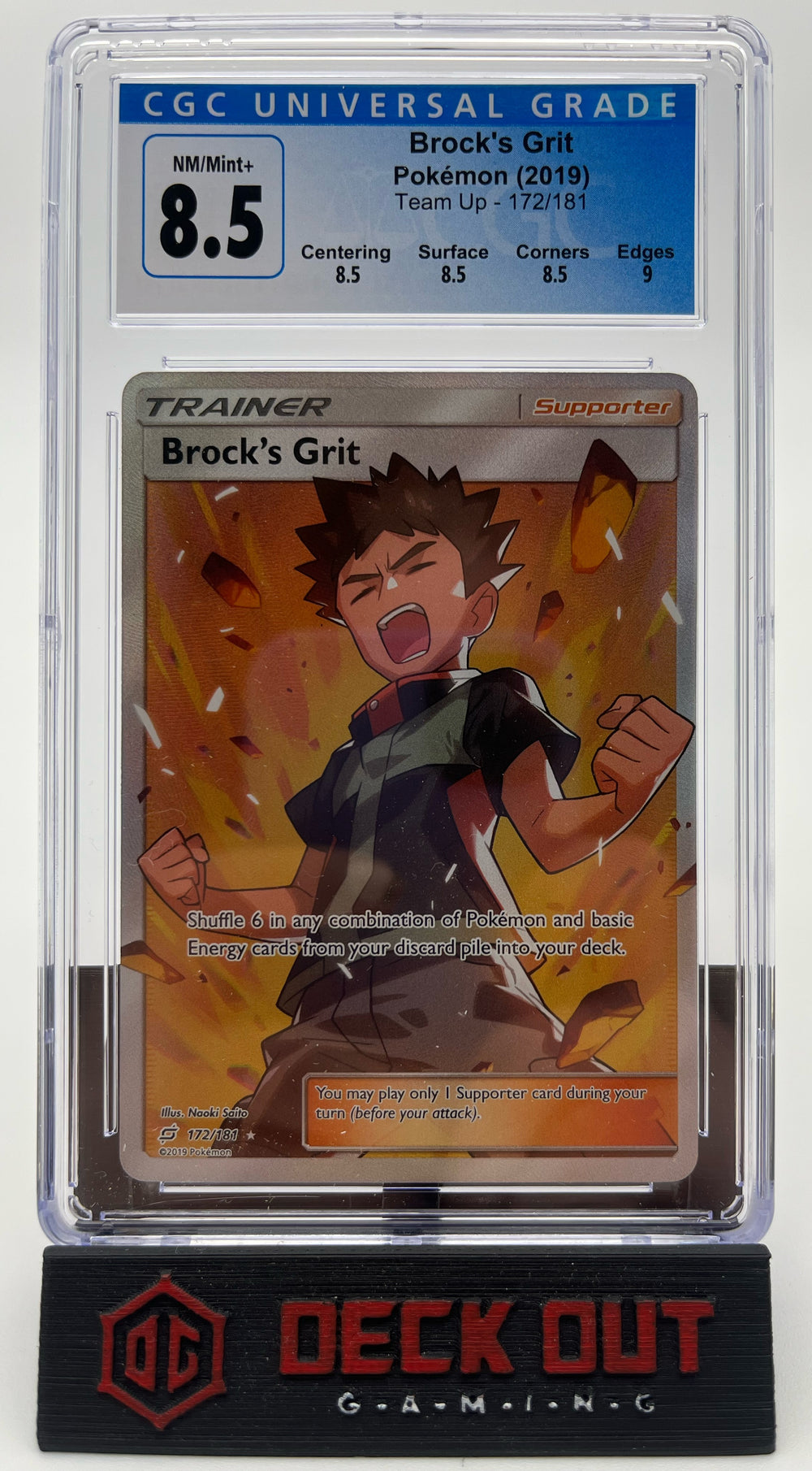 Brock's Grit - Team Up - 172/181 - CGC 8.5 (8.5/8.5/8.5/9.0)